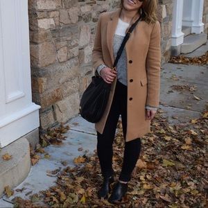 JCREW SIZE 4 CAMEL COAT